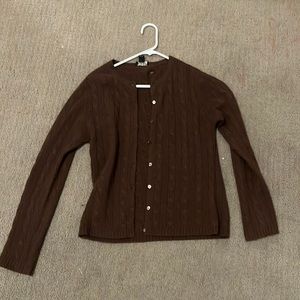 Brown LXRI Cashmere Cardigan